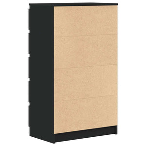 Schwarzer Schubladenschrank 60x36x103cm