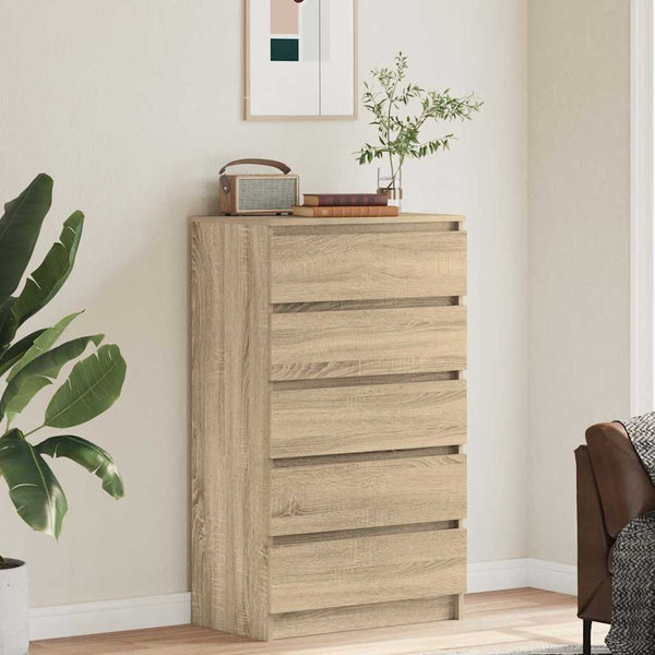 Schubladenschrank Sonoma Eiche 60x36x103 cm