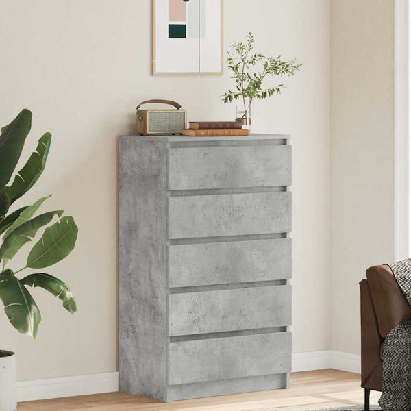 Betongrauer Schubladenschrank 60x103 cm