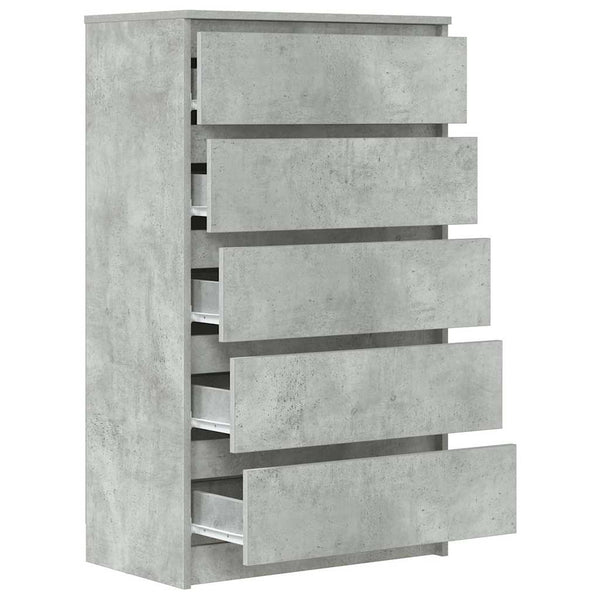 Betongrauer Schubladenschrank 60x103 cm