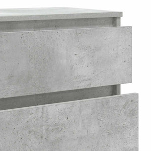 Betongrauer Schubladenschrank 60x103 cm