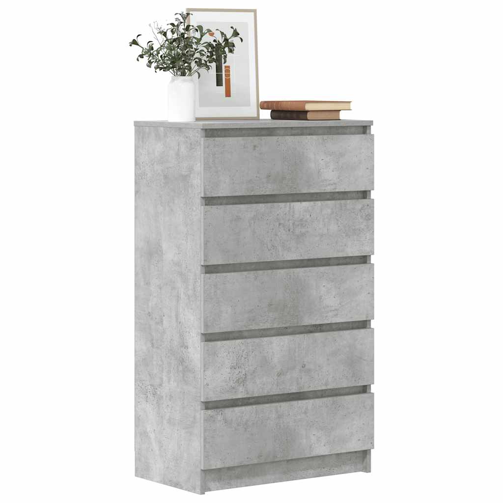 Betongrauer Schubladenschrank 60x103 cm