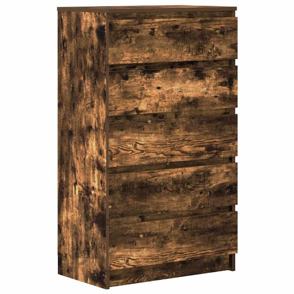 Schubladenschrank Räuchereiche 60x36x103 cm