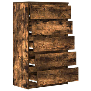 Schubladenschrank Räuchereiche 60x36x103 cm