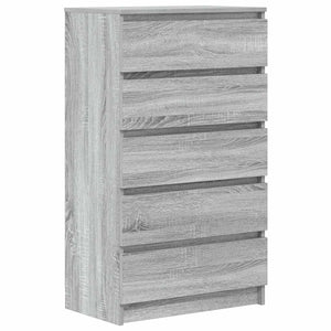 Schubladenschrank Grau Sonoma 60x36x103 cm