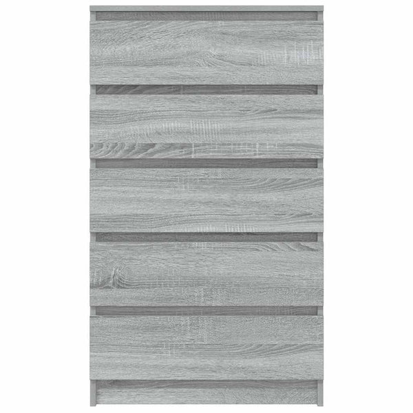Schubladenschrank Grau Sonoma 60x36x103 cm