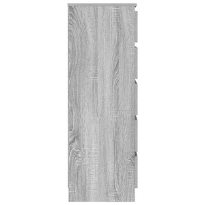 Schubladenschrank Grau Sonoma 60x36x103 cm