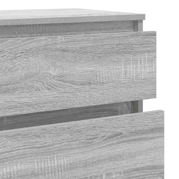 Schubladenschrank Grau Sonoma 60x36x103 cm