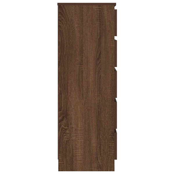 Schubladenschrank Braun Eichenoptik