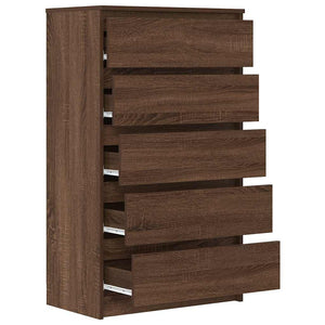 Schubladenschrank Braun Eichenoptik