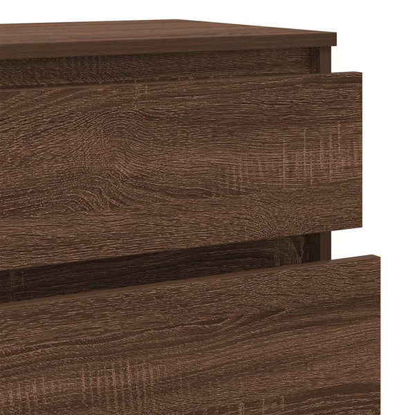 Schubladenschrank Braun Eichenoptik