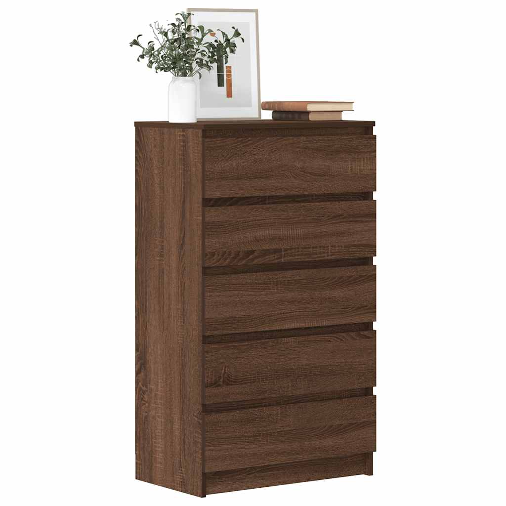 Schubladenschrank Braun Eichenoptik