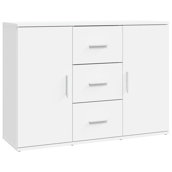 Weißes Sideboard 91 cm Holzwerkstoff