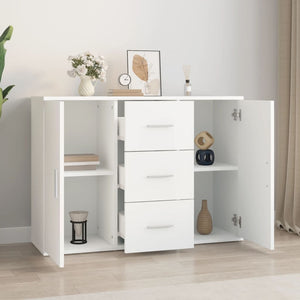 Weißes Sideboard 91 cm Holzwerkstoff