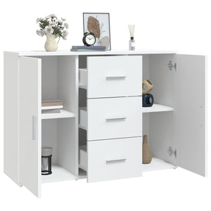 Weißes Sideboard 91 cm Holzwerkstoff