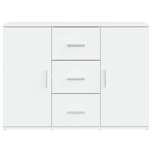 Weißes Sideboard 91 cm Holzwerkstoff