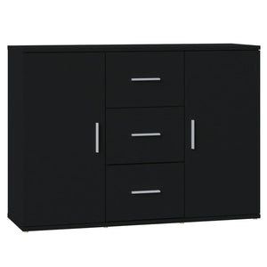 Schwarzes Sideboard 91 cm Holzwerkstoff
