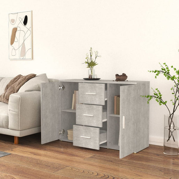 Betongraues Sideboard 91 cm
