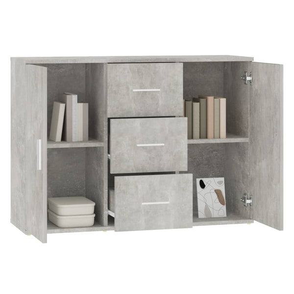Betongraues Sideboard 91 cm