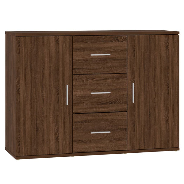 Sideboard Braun Eichen-Optik 91 cm