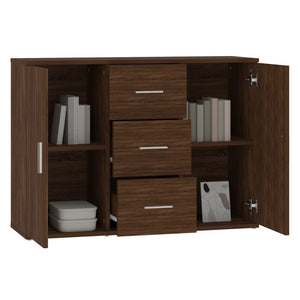 Sideboard Braun Eichen-Optik 91 cm
