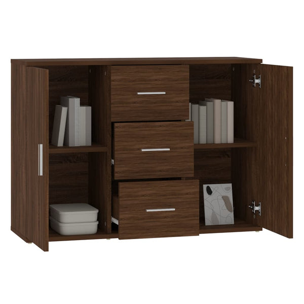 Sideboard Braun Eichen-Optik 91 cm