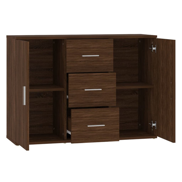 Sideboard Braun Eichen-Optik 91 cm
