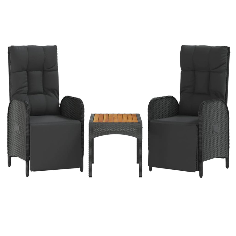 Garten Relaxstühle 2er Set mit Tisch