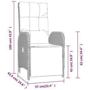 Garten Relaxstühle 2er Set mit Tisch