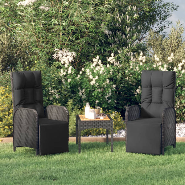 Garten Relaxstühle 2er Set mit Tisch
