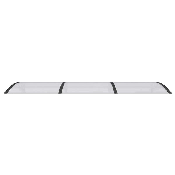Türvordach Schwarz 300x100 cm Polycarbonat