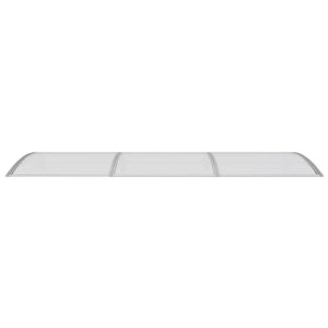 Türvordach Grau 300x100 cm Polycarbonat