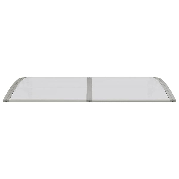 Türvordach Grau 150x75 cm Polycarbonat