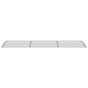 Türvordach Grau 300x75 cm Polycarbonat
