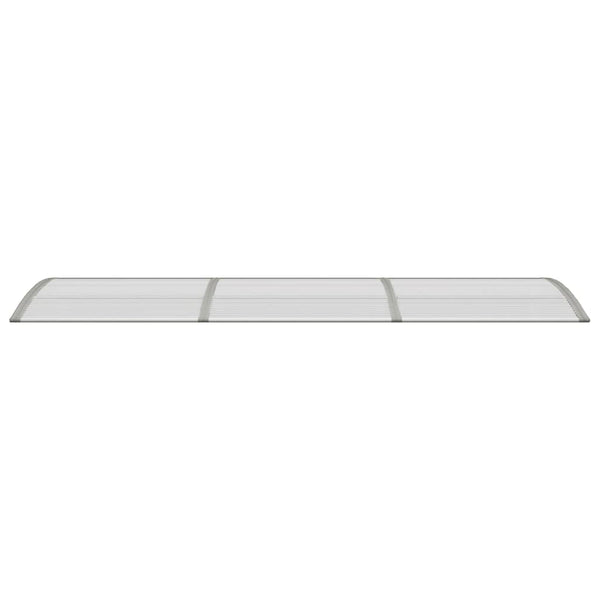 Türvordach Grau 300x75 cm Polycarbonat