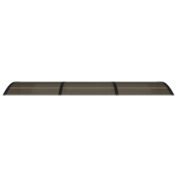 Türvordach Schwarz 300x75 cm Polycarbonat