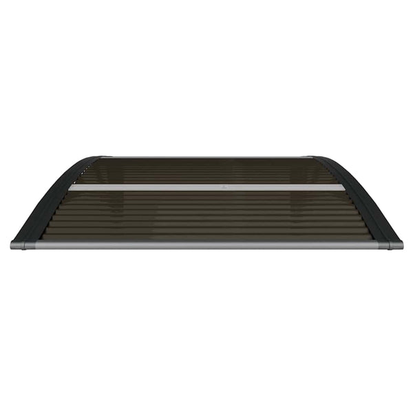 Türvordach Schwarz 100 x 75 cm Polycarbonat