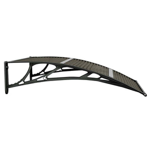 Türvordach Schwarz 100 x 75 cm Polycarbonat