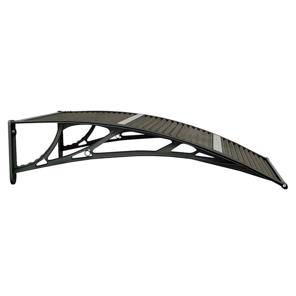 Türvordach Schwarz 100 x 75 cm Polycarbonat