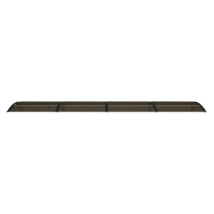 Türvordach Schwarz 400x75 cm Polycarbonat