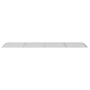Türvordach Grau 400 x 100 cm Polycarbonat