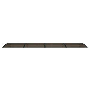 Türvordach Schwarz 400 x 100 cm Polycarbonat