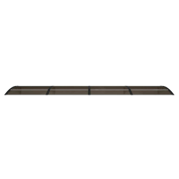 Türvordach Schwarz 400 x 100 cm Polycarbonat