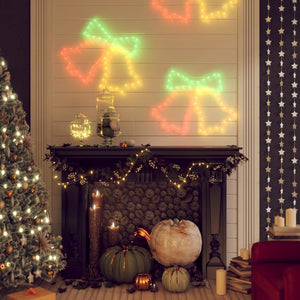 LED-Silhouetten 2 Stk. Weihnachtsglocken mit 72 LEDs 50x56 cm