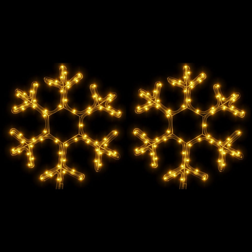 LED-Schneeflocken 2 Stk. Warmweiß 38x37 cm