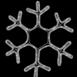 LED-Schneeflocken 2 Stk. Warmweiß 38x37 cm