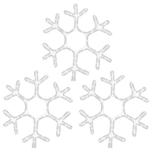 LED-Schneeflocken 3 Stk. Warmweiß 38x37 cm