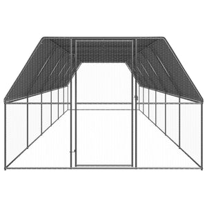 Outdoor-Hühnerkäfig 3x12x2 m Verzinkter Stahl
