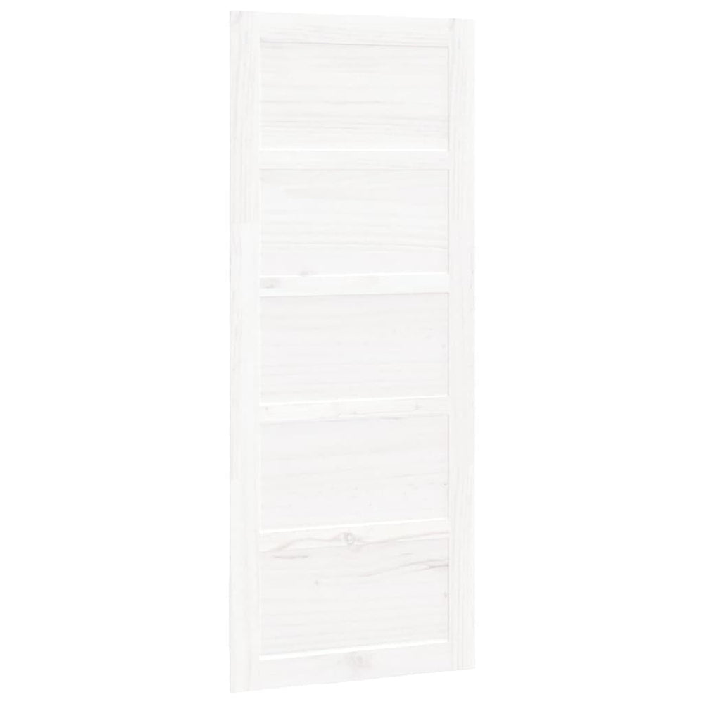 Weiße Scheunentür 80x204,5 cm Kiefer Massivholz