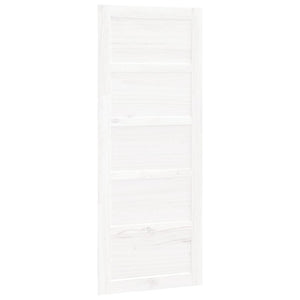 Weiße Scheunentür 80x204,5 cm Kiefer Massivholz
